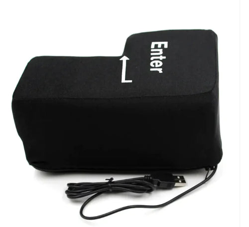 Big USB Enter Key Stress Pillow